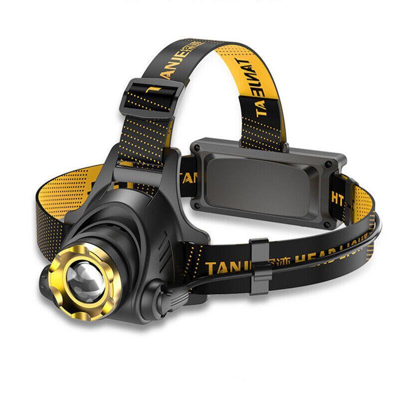 Rechargeable LED Headlamp Zoomable Waterproof Head Torch