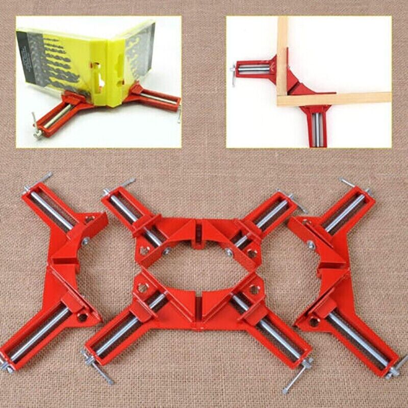 4pcs 90 Degree Corner Clamp Right Angle Vise Frame Holder
