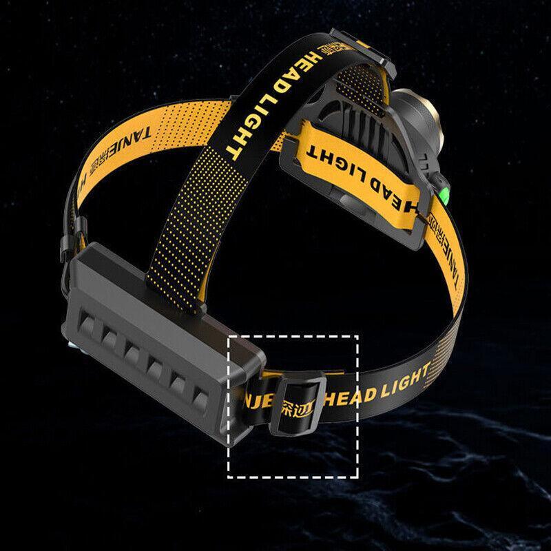 Rechargeable LED Headlamp Zoomable Waterproof Head Torch
