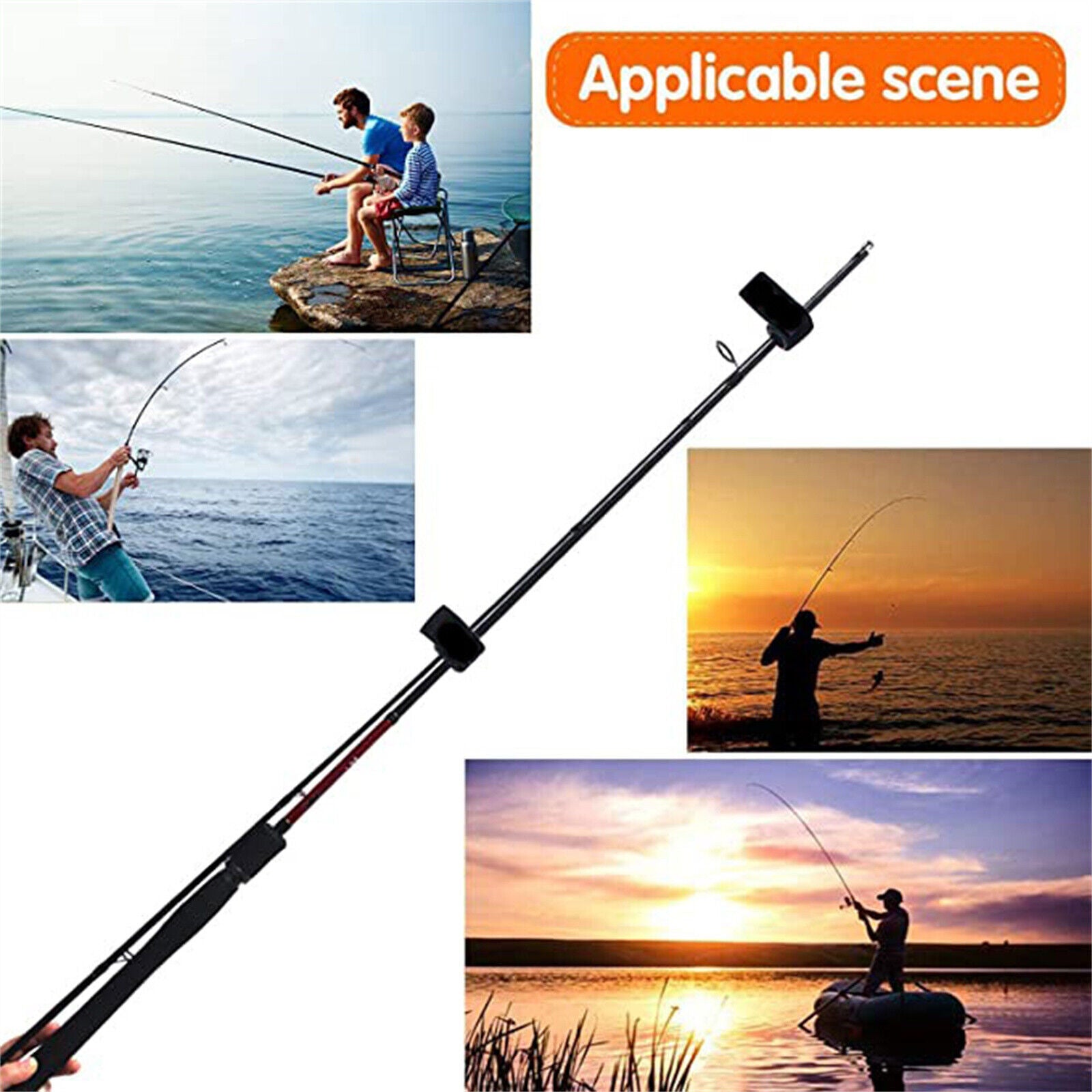 10-20X Fishing Rod Tie Strap Tackle Wrap Band Pole Holder Fastener Fishing Tool