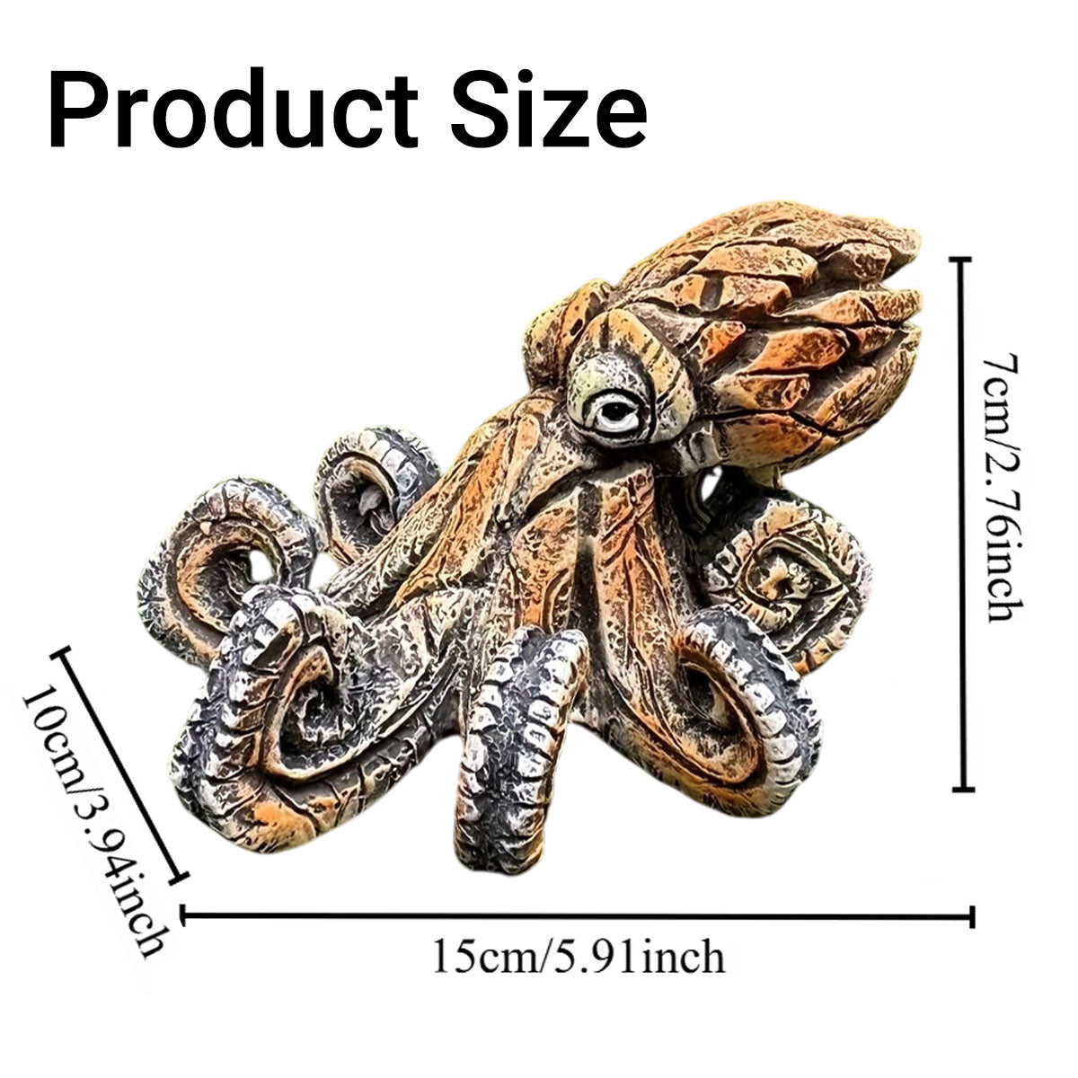 Resin Octopus Decorative Aquarium Ornament