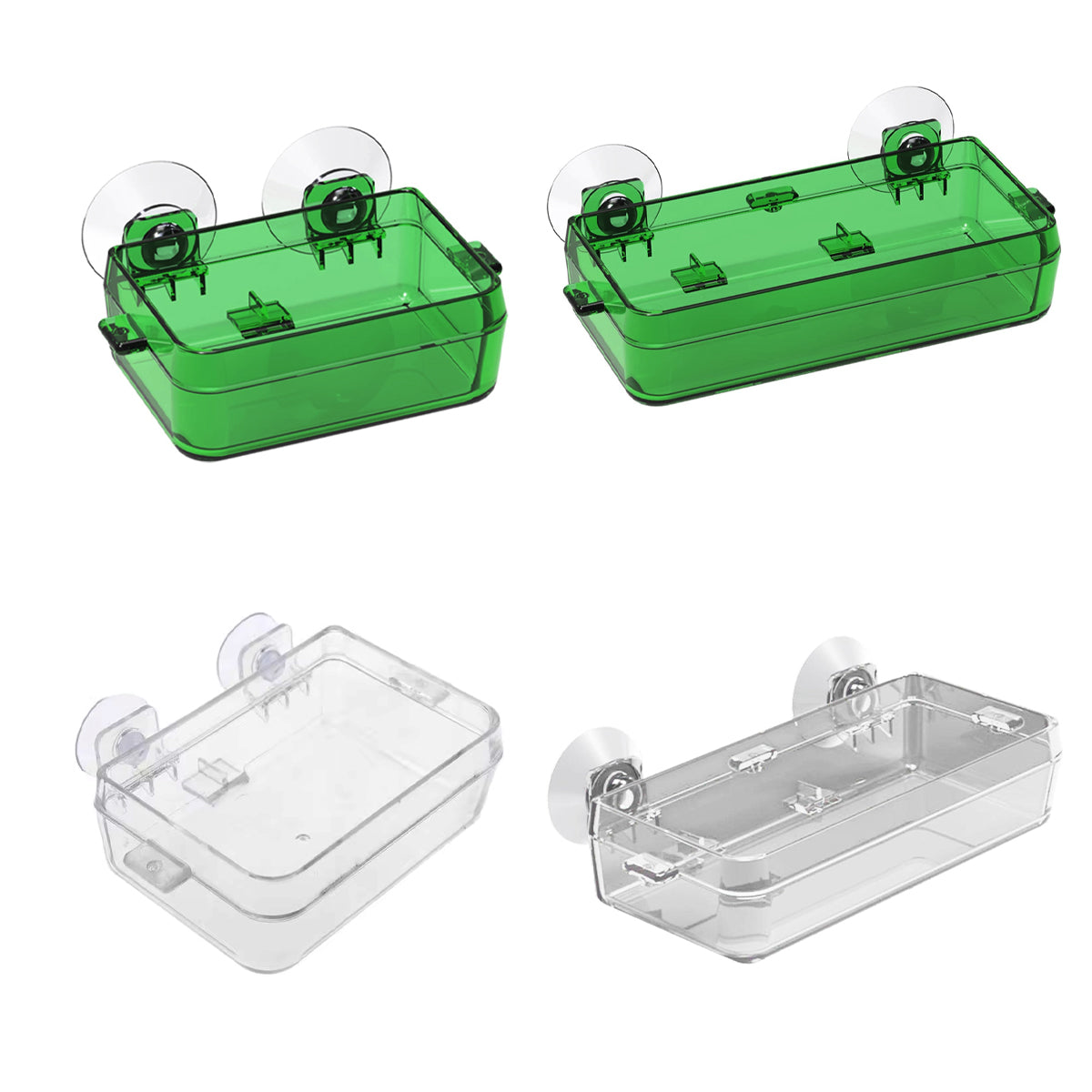 Reptile Feeder Bowl Anti Escape Acrylic Dish For Geckos Lizards