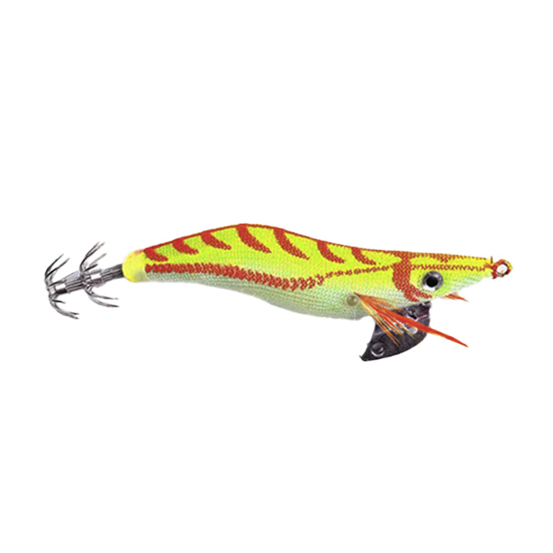 4PCS Squid Jigs Lure 2.0 Egi with Glow Tail Dual Hook Tackle