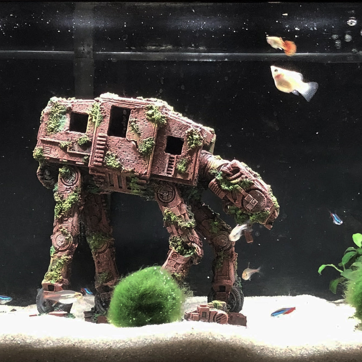 Car Theme Aquarium Ornament Resin Fish Tank Decoration